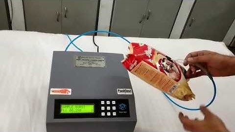 Pouch Burst with Needle Probe  by PackTest.com