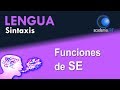 Funciones gramaticales de SE - Análisis Sintáctico Lengua Española - academia JAF