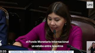 El discurso de Sandra Mendoza que se hizo viral