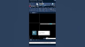 How to use circle command in autocad!#shorts