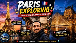 Paris Exploring 🇫🇷✨ Eiffel Tower, Lady Diana Memorial & The Louvre Museum | Europe Travel Vlog.