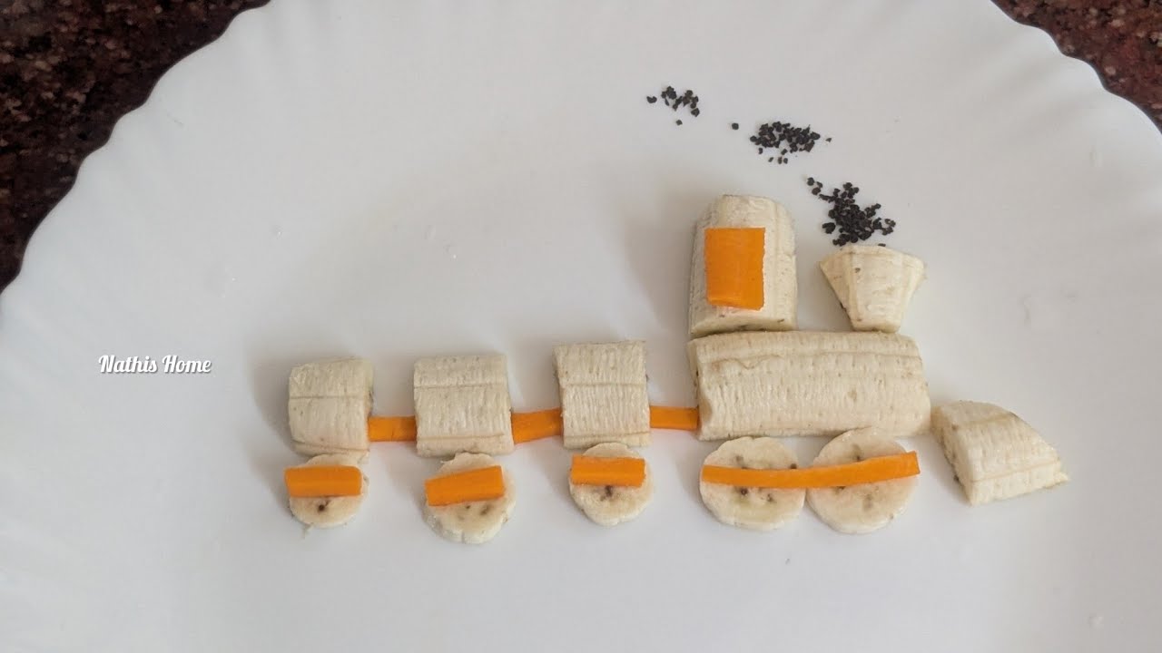Banana 🚂 carving/Art in vegetable/food decoration/carving/Vegetable art/