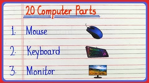 20 Computer parts name in english || Computer parts ke naam || 20 Computer part name