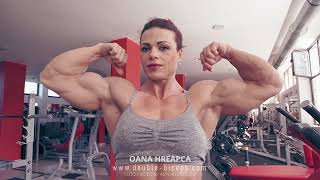 Oana Hreapca preparing herself for a contest