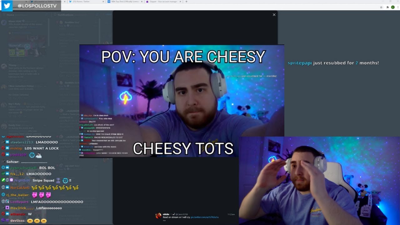 LosPollosTV TAKES OFF & DRIVES TO BURGER KING MID-STREAM AFTER FINDING OUT CHEESY TOTS ARE INSTOCK!