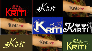 Kriti name status 🥀 whatsapp status video #nameart #kriti #lovesong