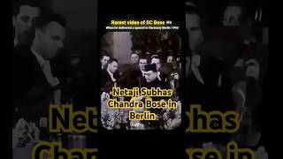Subhas Chandra Bose’s 1943 Berlin Speech: India’s Fight for Freedom  #netajisubhaschandrabose