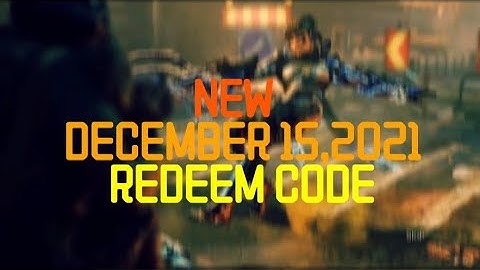 NEW December 15 2021 Redeem code in call of duty mobile