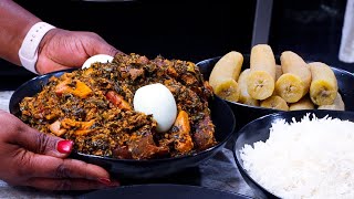 Let's Make Ghanaian Palava Sauce Using Cocoyam Leaves. Vlogmas Day 10