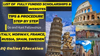 Fully Funded Scholarships for International Students||Step by step #fully funded scholarship