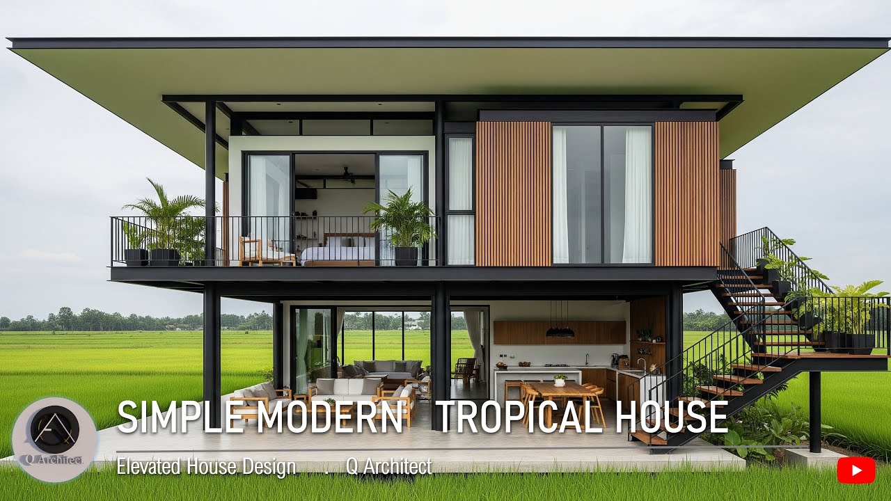 SIMPLE MODERN TROPICAL HOUSE - YouTube