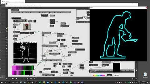 Self Drawing Image Edges Path in Max/MSP/Jitter