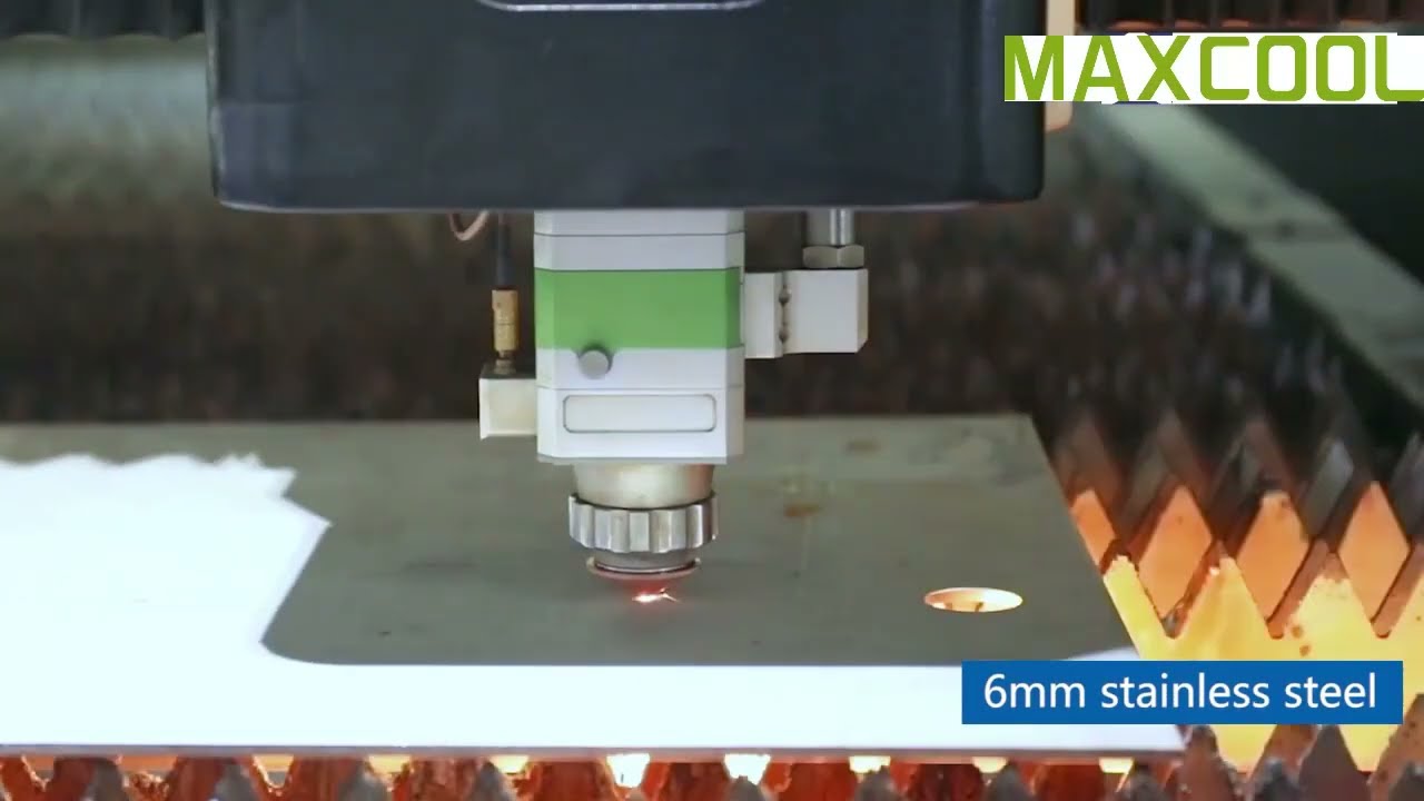6mm Stainless Steel Cutting Test | MAXCOOL Fiber Laser Performance-MAXCOOL