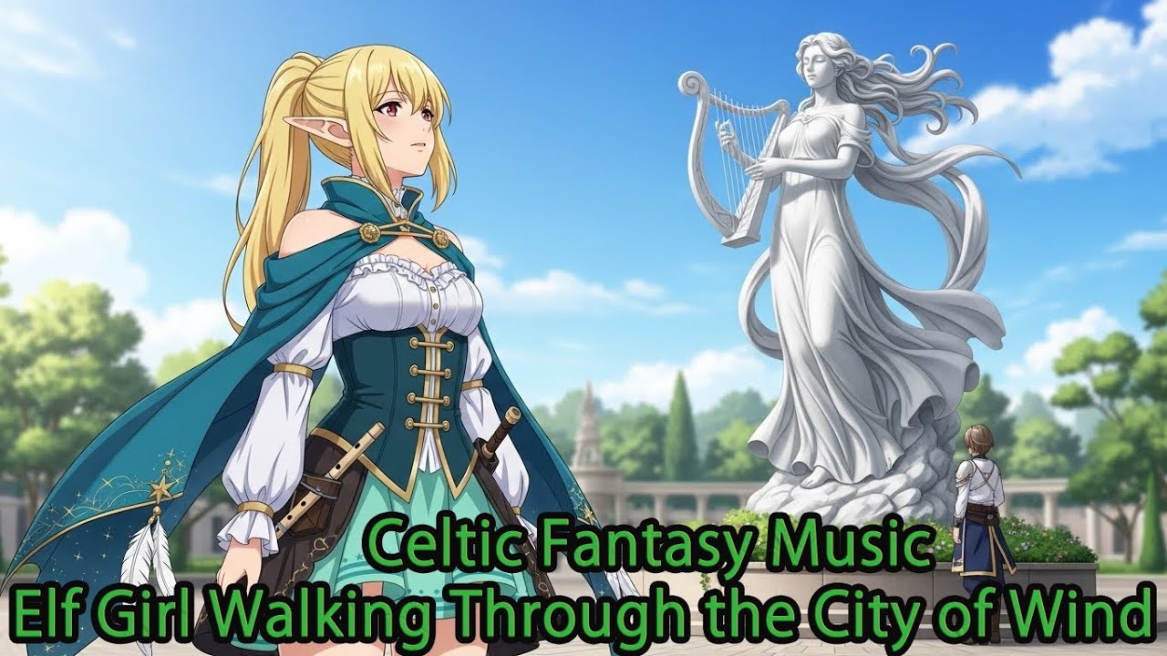 Celtic Fantasy Music | Elf Girl Walking Through the City of Wind | Study, Work, Relax