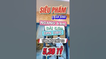 Q.Tân Bình | Siêu phẩm 6,6m x 5,5m 1 lầu 3PN 3WC KHÁCH MUA CHỈ XÁCH VALI VÀO Ở #nhaphosaigon