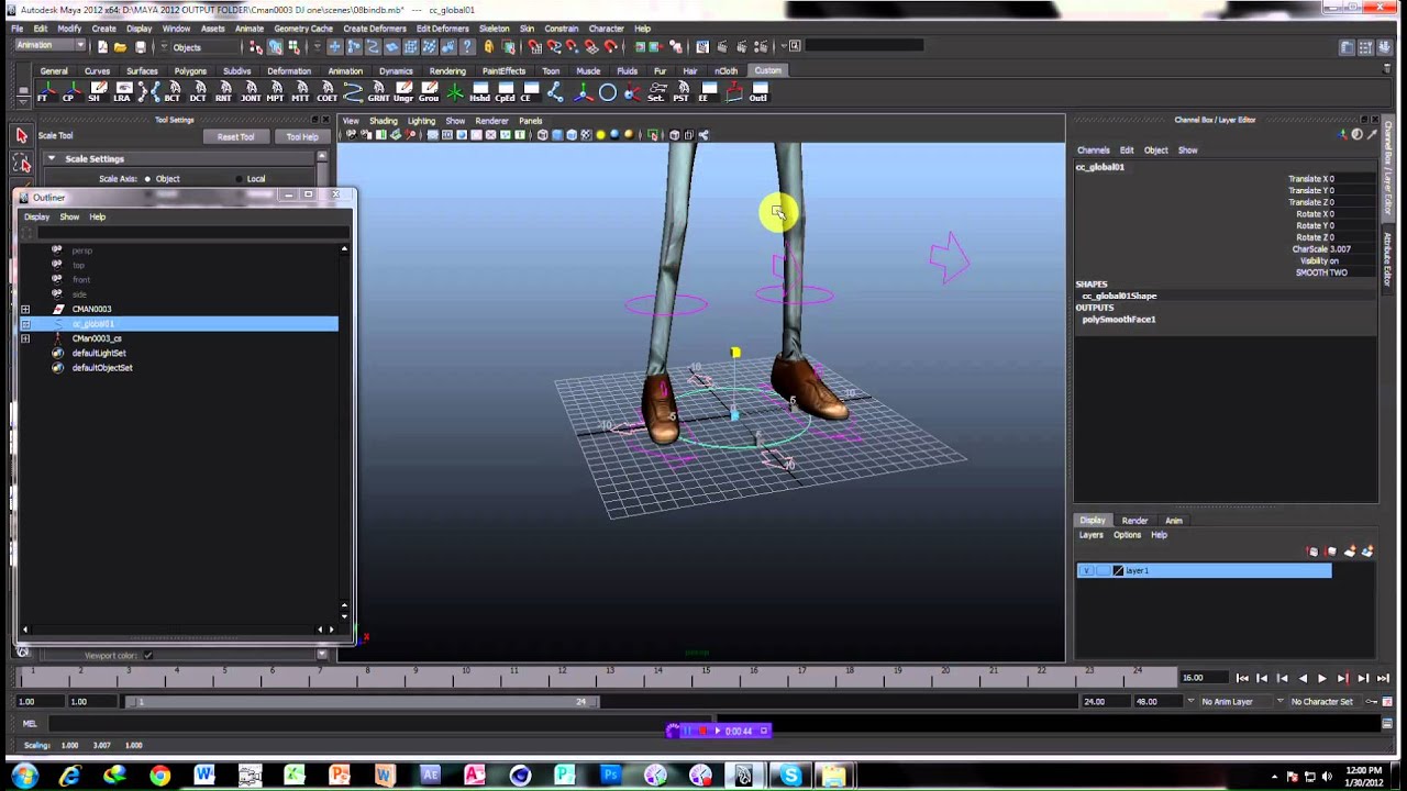rubberhose rigging in Autodesk Maya - YouTube