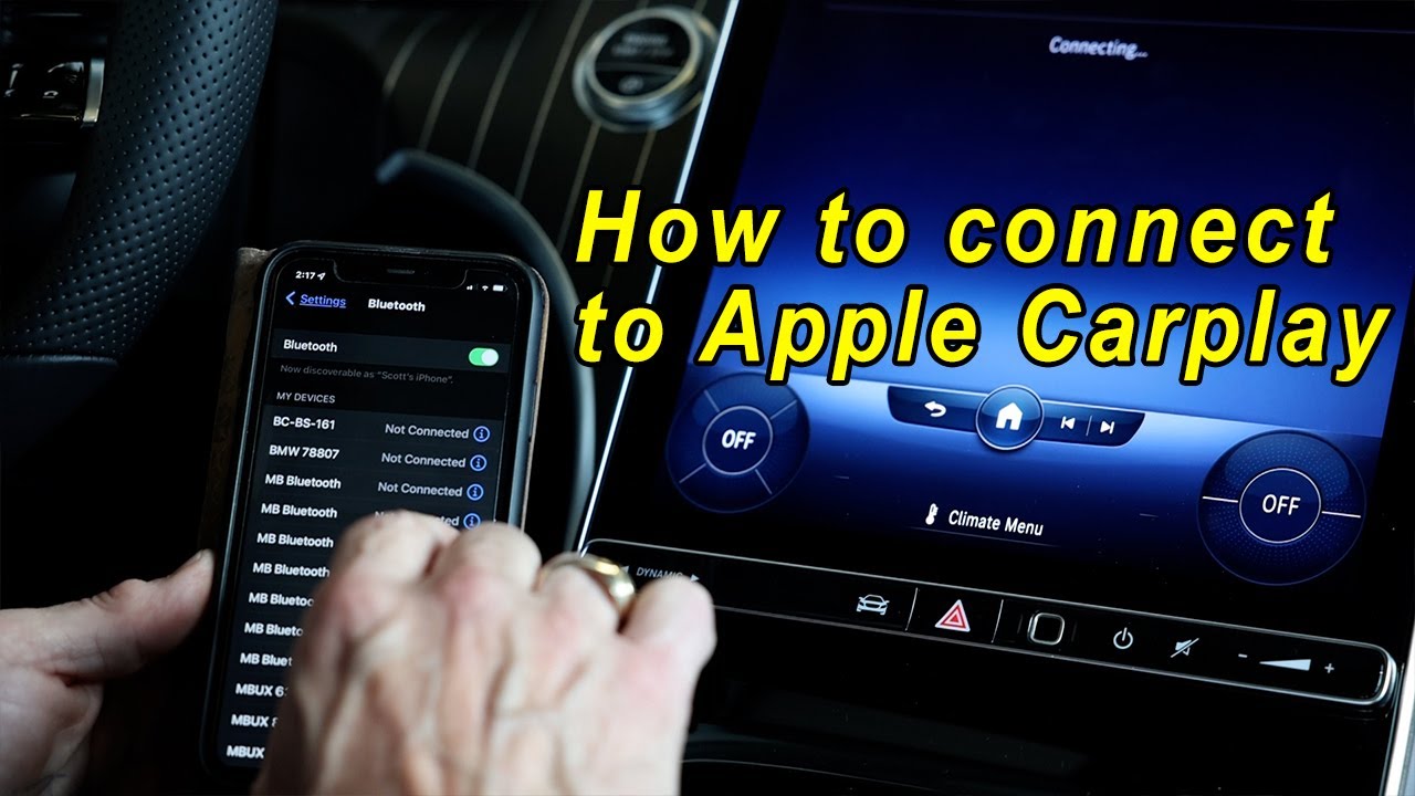 How to Connect to Wireless Apple CarPlay  2023 Mercedes-Benz MBUX System 