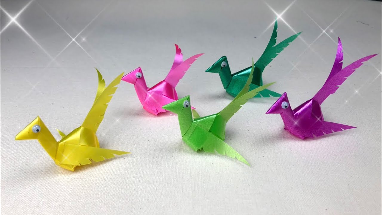 สานนกจากริบบิ้น เหรียญโปรยทานนก | DIY Bird from Ribbon.