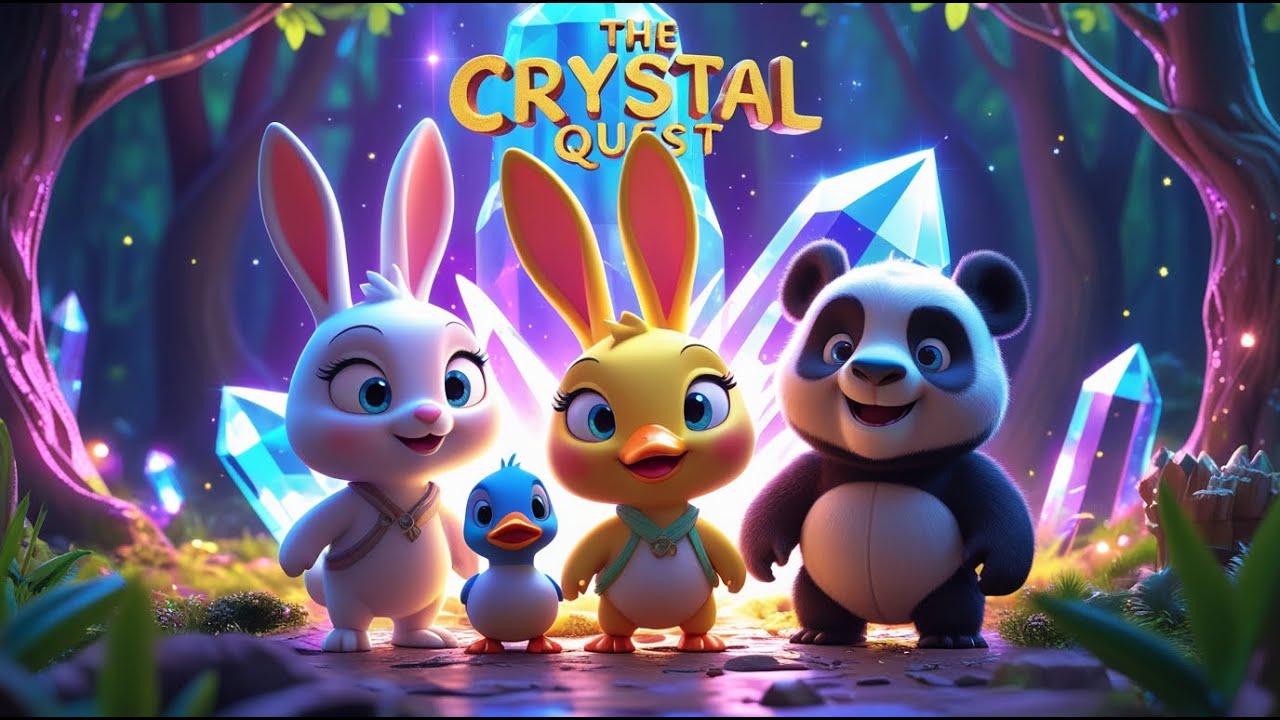 The Great Crystal Quest | Kids Adventure Film Long Animated Story for Children Harmony Forest story