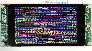 STM32F469 Discovery Board  LCD Output Test