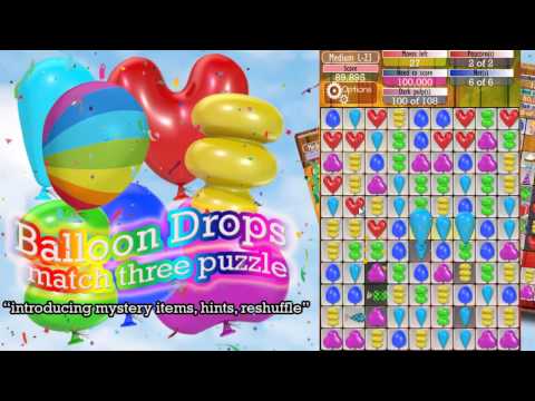 Balloon Drops - Match three puzzle : by Bullbitz