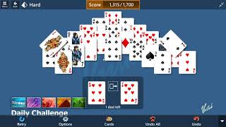 Microsoft Solitaire Collection - Pyramid [Hard] | Daily Challenge June 22nd 2021