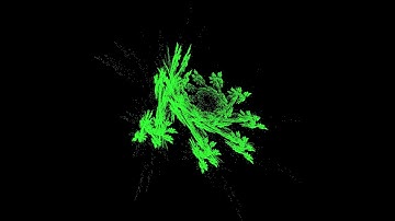 Nice Graphical effect with Barnsley Fern Fractal algorithm N°2 (python with source code)