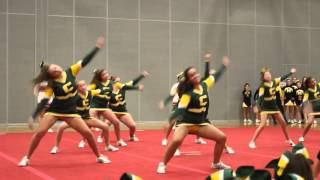 Cos Cob Crushers Cheerleaders at the 17th annual GYCL exhibition, Nov. 8, 2015