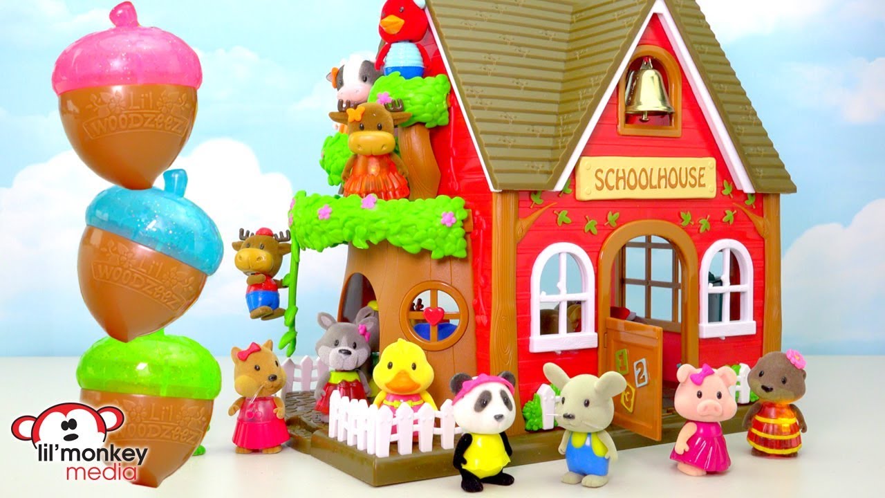 Li'l Woodzeez Woodland School Series 4 and Series 5 Light-Up Bobbleez!