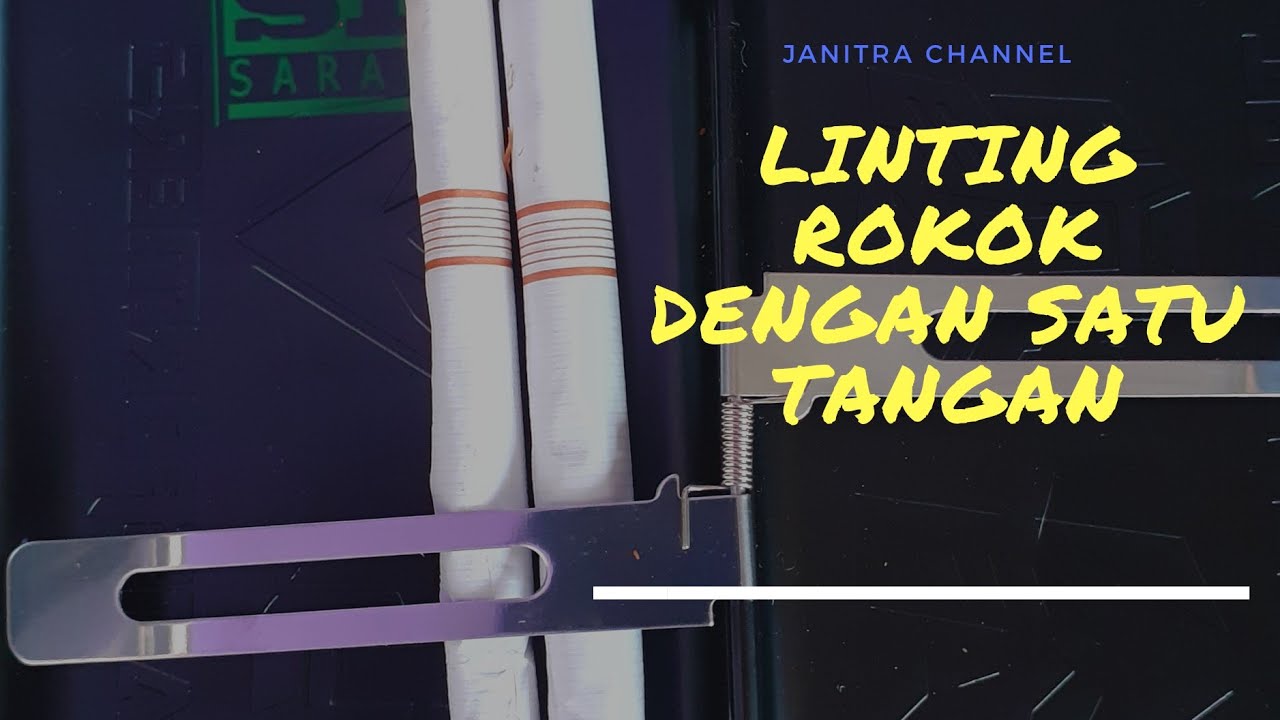 TUTORIAL - MELINTING ROKOK dengan SATU TANGAN !!! 😱😱 