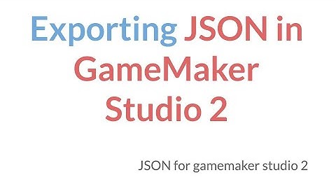 [incomplete in 2.3.1] Exporting JSON Data