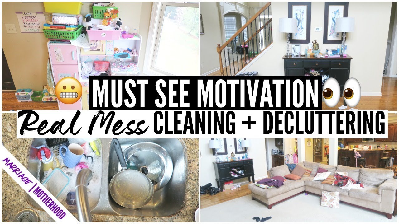 ALL DAY CLEAN WITH ME + DECLUTTER WITH ME 2019👍Cleaning Motivation ...