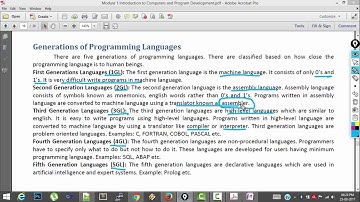 16. Generations of Programming Languages