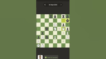 Daily Puzzle || September 24th || #chess #chessbaseindia #chessgame #hikarunakamura #magnuscarlsen