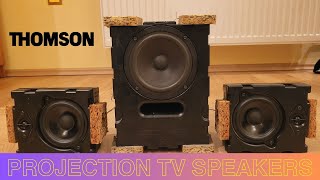 2.1 Speaker system from a projection tv! - Thomson 44JW612S Speaker System Test