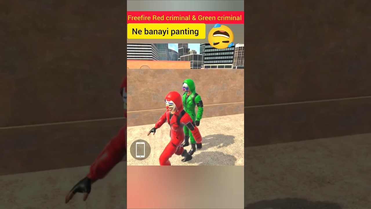 😱Freefire Red criminal & Green criminal 🤣|
