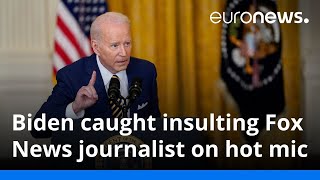 Watch: Microphone picks up Joe Biden insulting journalist