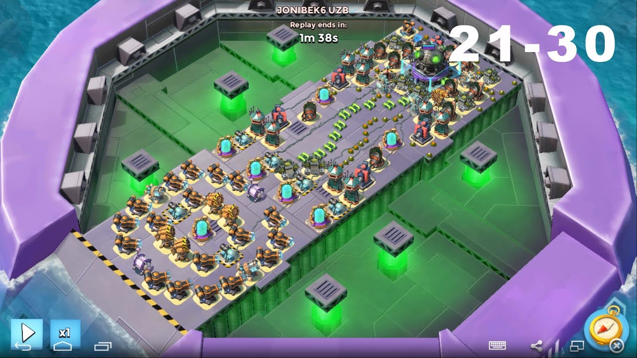 Boom Beach │MEGA CRAB STAGE 21, 22, 23, 24, 25, 26, 27, 28, 29, 30 │МЕГА КРАБ СТАДИЯ 21-30