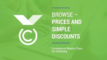 [050] Browse - Prices and Simple Discounts on Product Listing - Ucommerce for Sitefinity MC