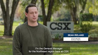 Leading With Safety: Sean Ireland’s Vision
Sean Ireland, CSX General Manager for the Northeast Region, shares his vision to further strengthen our safety culture by focusing on risk exposure reduction, innovative technology, and cross-department teamwork. His focus is to ensure every employee goes home safely at the end of every shift. Let’s work together to continue to put #safety first. #SafeCSX Leading With Safety: Sean Ireland’s Vision