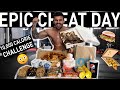 10,000 CALORIE CHALLENGE | EPIC CHEAT DAY |  MAN VS FOOD WITH ADAM COLLARD