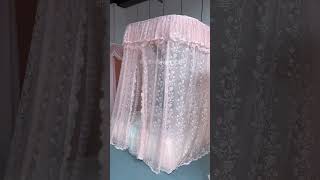 High-End Princess Mosquito Net | Elegant French Lace Bedding Design#shorts