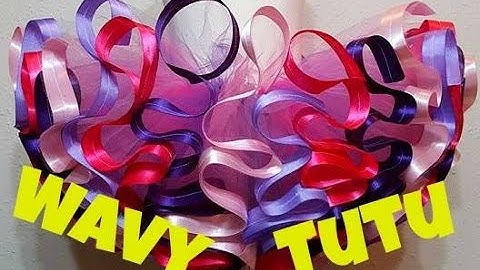 HOW TO MAKE THE WAVY RIBBON TRIM TUTU