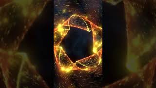 Golden Twisting Glowing Portal in Space | AA-vfx