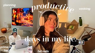 productive days in my life | planning catch-up, errands, new workouts, cooking, prime day haul