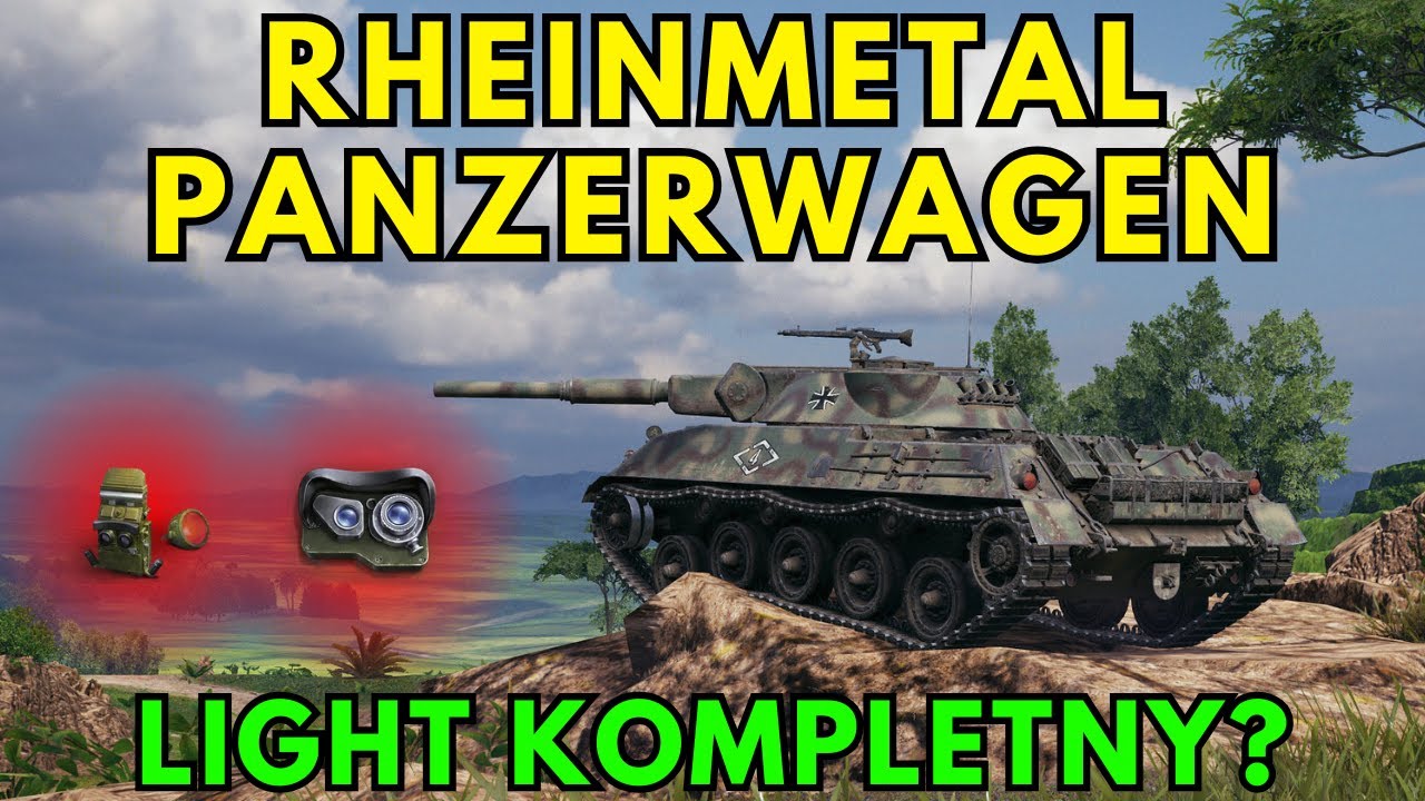 RHEINMETAL PANZERWAGEN - kompletny czołg lekki! RHM PZW WOT