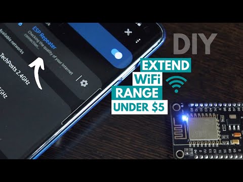Build WiFi Extender using ESP8266 NodeMCU to Increase WiFi Range and Coverage