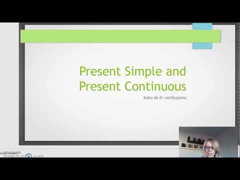 Kako da razlikuješ Present Simple i Present Continuous?