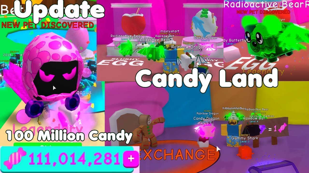 Update Free Legendary Dominus Pet Candy Land 100 Million Candy Bubble Gum Simulator Youtube - details about roblox bubble gum simulator shiny candy butterfly legendary pet