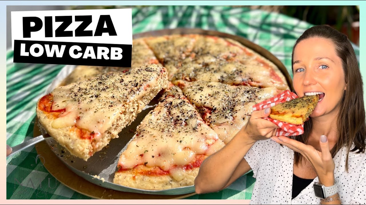 RECEITA DE LANCHE LOW CARB - PIZZA FIT RÁPIDA SEM TRIGO E SEM LEITE